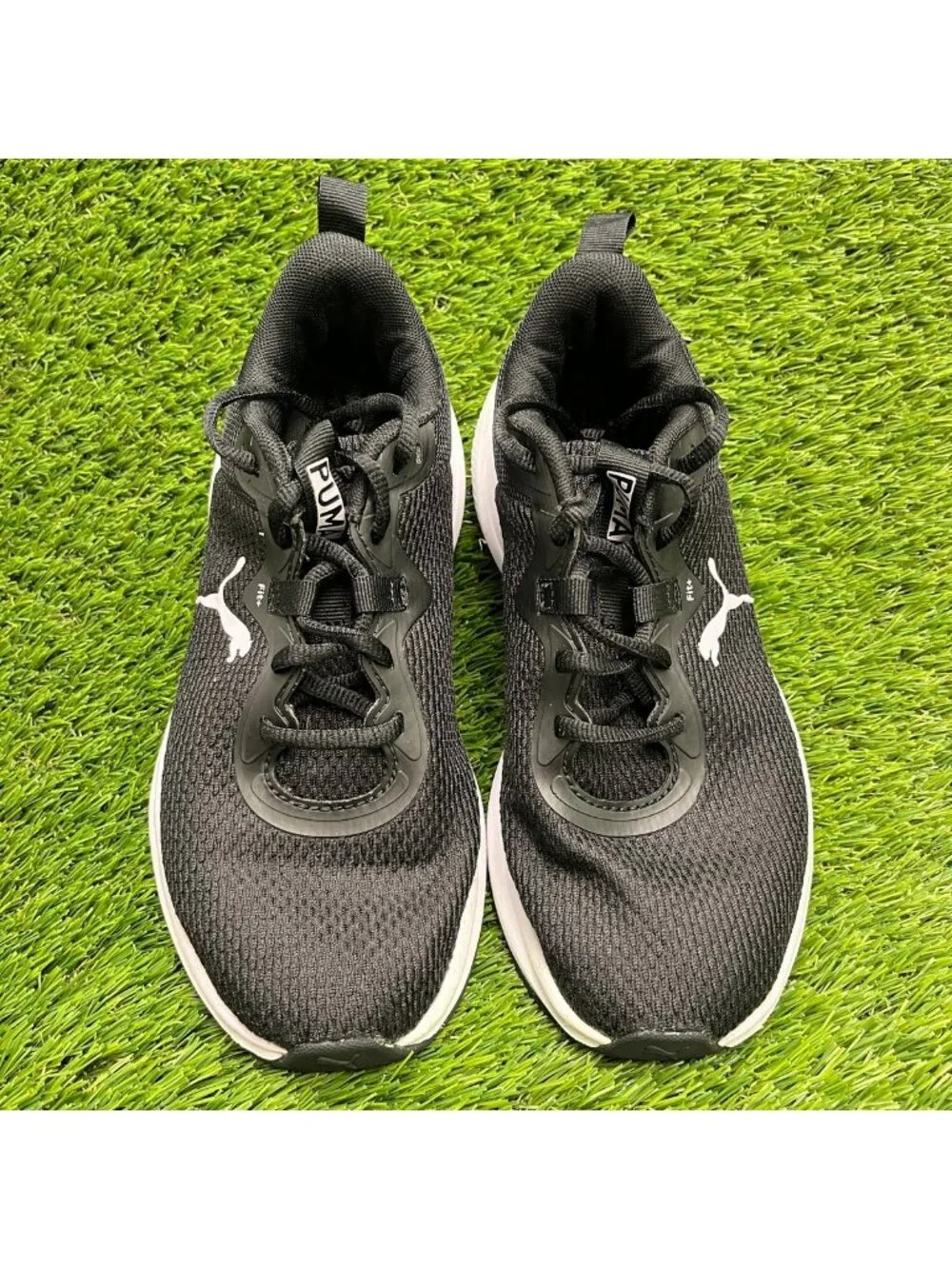 Puma Skyrocket Womens Size 7 Black White Athletic Running Walking Shoes Sneakers